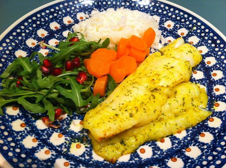 Þorskhnakki í smjör og lime mareneringu