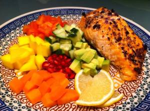 Lax með villiberjasalti