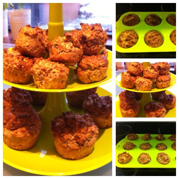 Var að baka " Crazy" góðar brauðbollur  Fékk þessi æði form í London og gat ekki beðið lengur með að prufa þau  Tvær mismunandi stærðir þessar minni eru frábær lausn fyrir þá sem ekki vilja borða mikið af brauði  Hollar og góðar bollur ummmm hvað ég hlakkar til að setjast niður í hádeginu  Uppskrift 150 gr gróft spelt 150 gr Möndlumjöl 100 gr tröllahafrar  4 tsk vínsteinslyftiduft 1 tsk Blóðbergssalt frá Saltverki. 100 g fræblanda, ( sólblómafræ, hörfræ, sesam....eða bara það sem hentar) 1 msk Kúmen 4 1/2 dl AB mjólk 1 msk olivuolía Blanda öllu í skál og hræra varlega saman. Baka bollurnar við 200° C í ca. 20 mínútur ( fer eftir hvaða stærð af formum maður er með) 