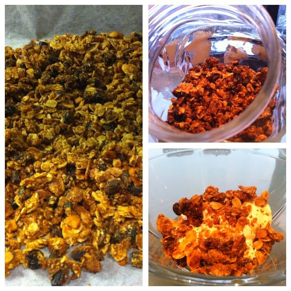 Sælkera "Múslí" fyrir nammipúka  Æði með skyri...jógúrt og ís  Uppskrift. 100gr Tröllahafrar 2 dl. Spelti 100gr Kokosolia 2 msk. Hunang 30gr Gojiber 100gr Brasiliu/Hesilhnetur 10 gr Sukrin 5 dropar vanillu stevia Kokosolia og hunang brætt saman. Allt hitt sett í skál. Síðan blanda öllu saman með skeið/sleif Síðan sett á bökunarplötu með smjörpappír undir. Flatt út og bakað í 15-20 min fer eftir ofni. Við 180gráður Þetta er hægt að leika sér endalaust við..nota bara það sem til er af hnetum  En þetta er "Nammi" Músli :)