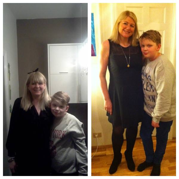 Um daginn sýndi ég ykkur eiginmanninn "fyrir og eftir " Núna er það drengurinn minn ... Jólin 2012 og svo núna í gær  Breyttur lífsstíll mömmunar smitar :)