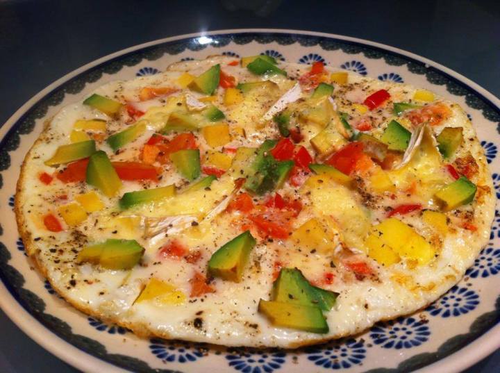 Eggjahvítu omeletta með Avacado